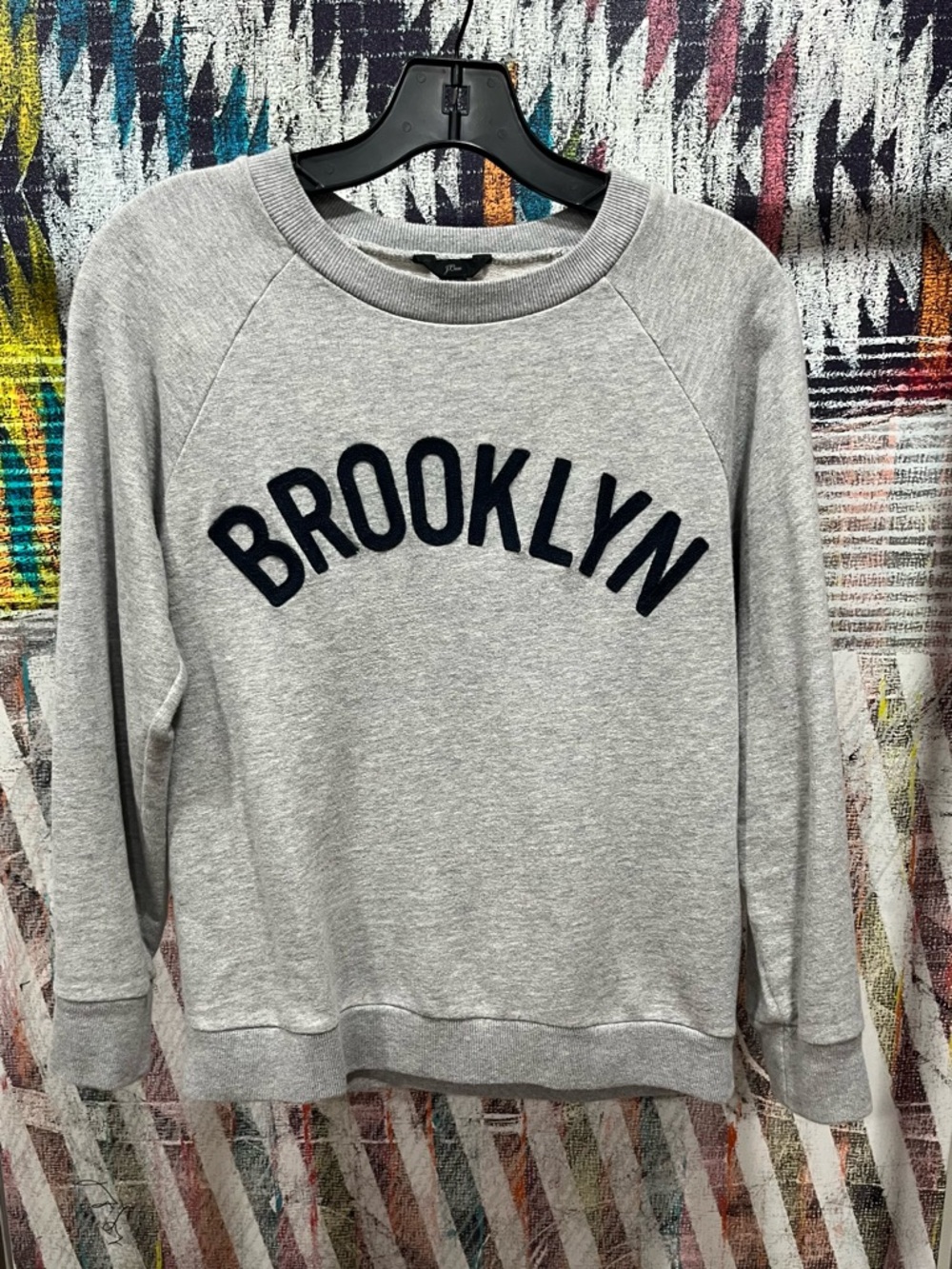J Crew Brooklyn Grey Crewneck Sweatshirt